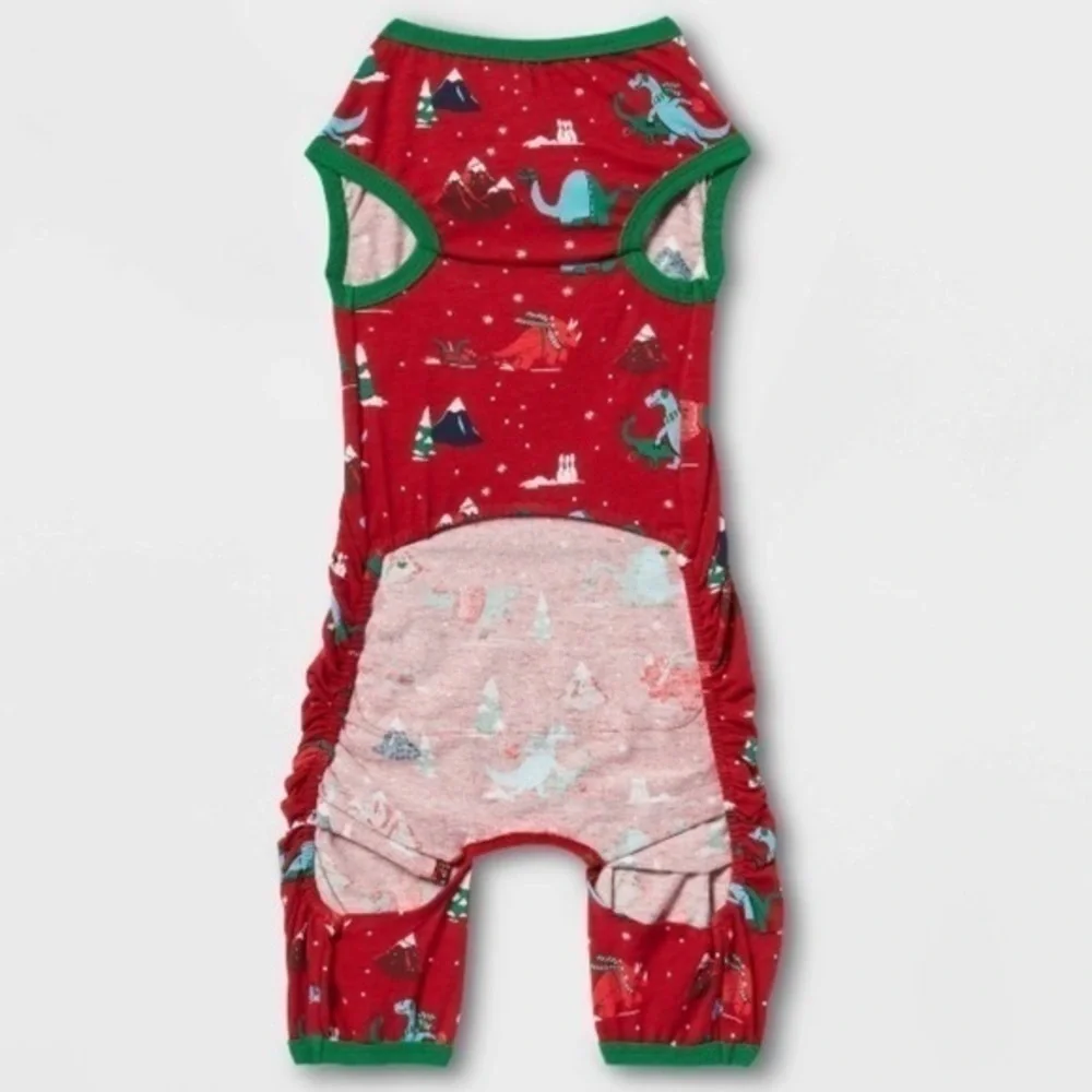 Wondershop Holiday Dino Print Pet Pajamas Matching Family Christmas Sleep Shirt